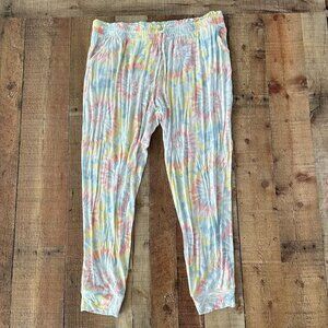 Koolaburra By UGG Women's 1X Pastel Tie-Dye Lounge Pants Colorful Comfortable